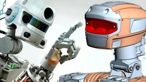 Робот Фёдор готовит внука к запуску в космос