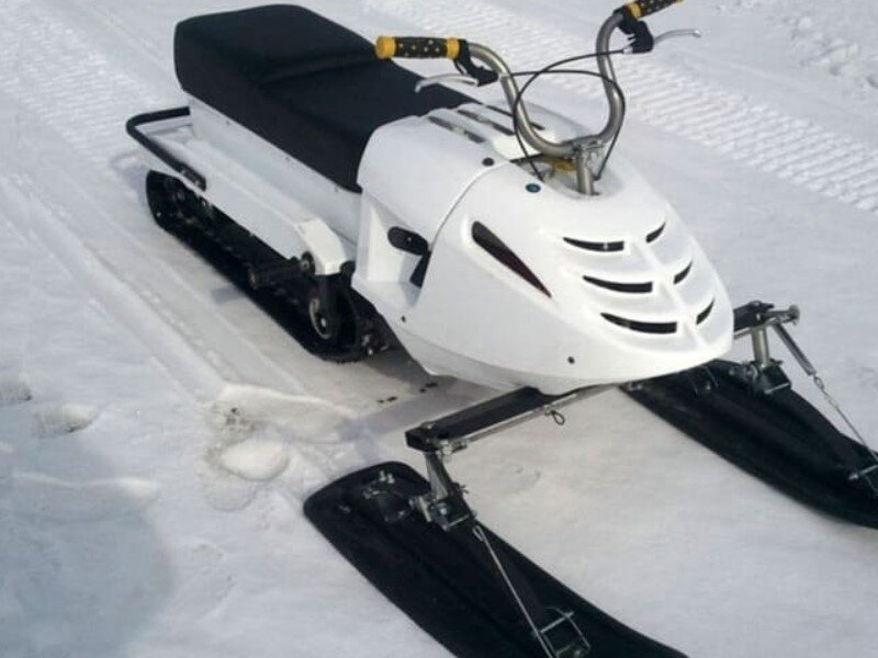 Гибридный Российский снегоход может проехать 100 км