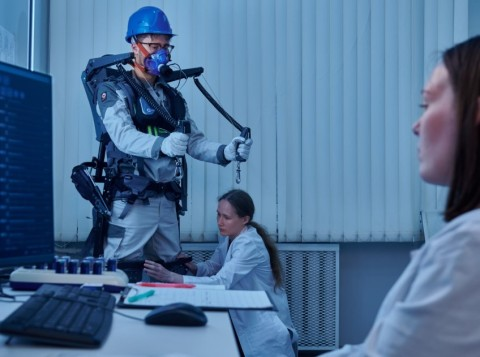 Начался выпуск Российского экзоскелета с камерой