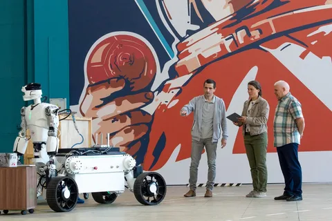 Космонавт Песков управлял роботом Марфа